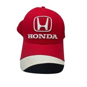 Honda Baseball Cap Unisex One Size Red Snapback Adjustable Embroidered
